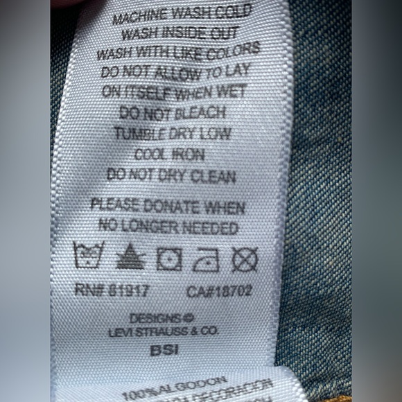 Levi's Girls Denim Shirt, Size Large (12-13 yrs), Blue - Excellent Condition! - Picture 5 of 7